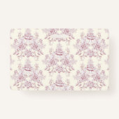 Metallisches Jugendstil-Design, Vintag, elegant, s Ausweis (Rückseite)