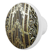 Metallisches Jugendstil-Design, Vintag, elegant, s Keramikknauf (Rechts)