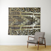 Metallisches Jugendstil-Design, Vintag, elegant, s Wandteppich (Beispiel (Horizontal))