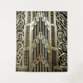 Metallisches Jugendstil-Design, Vintag, elegant, s Wandteppich (Vorderseite)