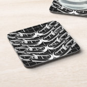 Metallisches Kettenmuster Getränkeuntersetzer (Linke Seite)