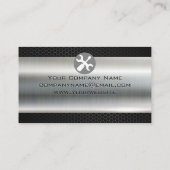 Metallisches Kohlenstofffaser | Autoabbildung Visitenkarte (Rückseite)