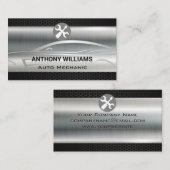 Metallisches Kohlenstofffaser | Autoabbildung Visitenkarte (Vorne/Hinten)