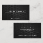 Metallisches Kohlenstofffasermuster Visitenkarte (Vorne/Hinten)