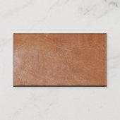 Metallisches Kokopelli gealtertes Leder Visitenkarte (Rückseite)