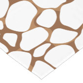 Metallisches Kupferbraunes abstraktes Leopardenmus Kurzer Tischläufer (Ecke)