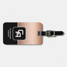 Metallisches Kupfermonogramm