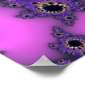 Metallisches Lila Auge Poster (Ecke)