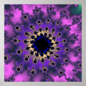 Metallisches Lila Auge Poster (Vorne)