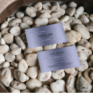 Metallisches lila Texturbild Visitenkarte