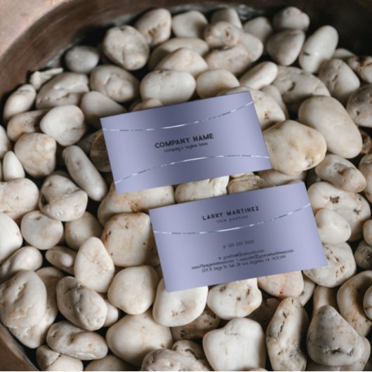 Metallisches lila Texturbild Visitenkarte