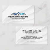 Metallisches Logo für echtes Anwesen Visitenkarte (Vorne/Hinten)