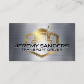 Metallisches Logo für industrielle Lkw Visitenkarte (Vorderseite)