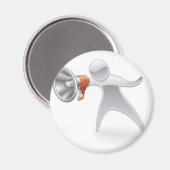 Metallisches Maskottkonzept Magnet (Vorderseite/Rückseite)