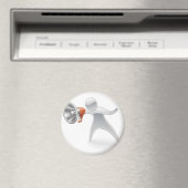 Metallisches Maskottkonzept Magnet (In Situ (Geschirrspüler))