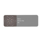 Metallisches Mesh-Silberetikett (Vorne)