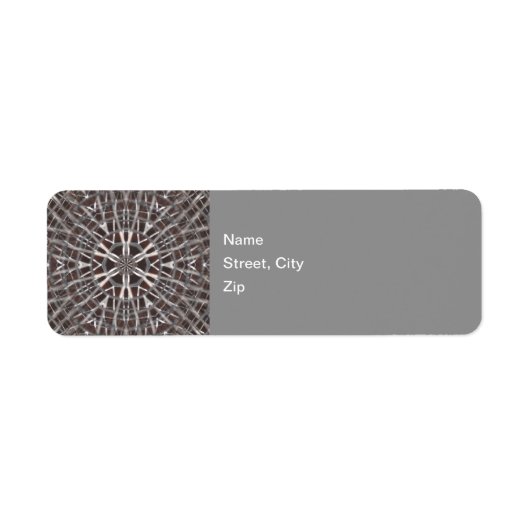 Metallisches Mesh-Silberetikett (Vorne)