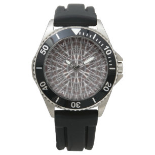 Metallisches Mesh Silver Armbanduhr