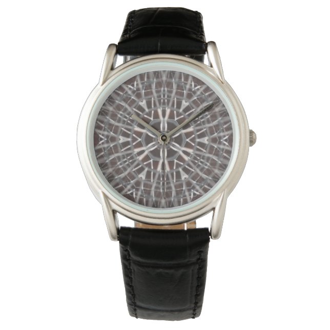 Metallisches Mesh Silver Armbanduhr (Vorderseite)