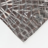 Metallisches Mesh Silver Fleecedecke (Ecke)
