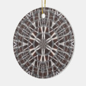 Metallisches Mesh Silver Keramik Ornament (Links)