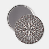 Metallisches Mesh Silver Magnet (Vorderseite/Rückseite)