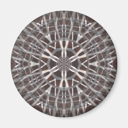 Metallisches Mesh Silver Magnet (Vorne)