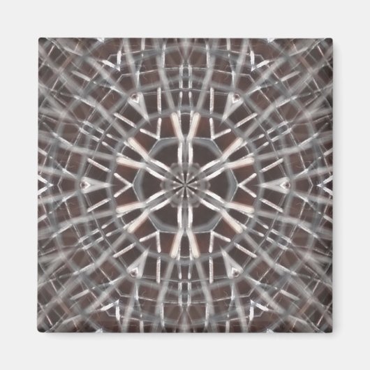 Metallisches Mesh Silver Magnet (Vorne)