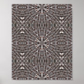 Metallisches Mesh Silver Poster (Vorne)