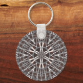 Metallisches Mesh Silver Schlüsselanhänger (Rückseite)