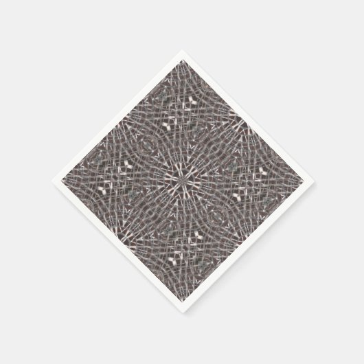 Metallisches Mesh Silver Serviette (Ecke)