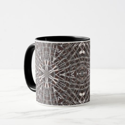 Metallisches Mesh Silver Tasse (Vorderseite Links)