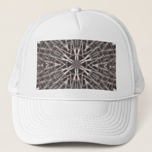 Metallisches Mesh Silver Truckerkappe