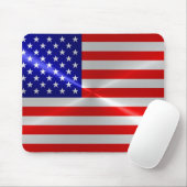 Metallisches Metall der amerikanischen Flagge Mousepad (Mit Mouse)