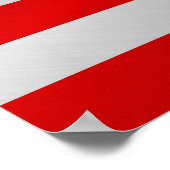 Metallisches Metall der amerikanischen Flagge Poster (Ecke)