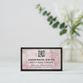 Metallisches Metall | QR-Code Visitenkarte (Stehend Vorderseite)