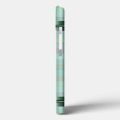 Metallisches Muster für weiche grüne Streifen Case-Mate iPhone Hülle (Rückseite / Links)