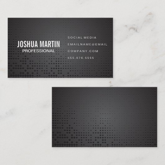 Metallisches Muster Visitenkarte (Vorne/Hinten)