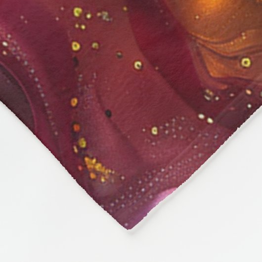 Metallisches Ölteppich Fleece Blanket (Ecke)