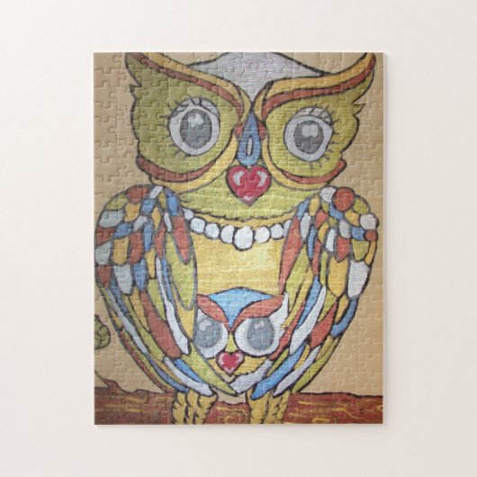 Metallisches Owl-Puzzle Puzzle (Vertikal)