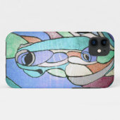 Metallisches Pferd in Blue IPhone Fall Case-Mate iPhone Hülle (Rückseite (Horizontal))