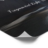 Metallisches Puzzle Chaos: Abstrakte Kunst schwebe Poster (Ecke)