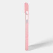 Metallisches rosa Stahlgravur Case-Mate iPhone Hülle (Rückseite / Links)