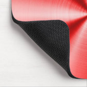 Metallisches rotes, rotes, rostloses Stahlmuster-L Mousepad (Ecke)