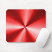 Metallisches rotes, rotes, rostloses Stahlmuster-L Mousepad (Mit Mouse)