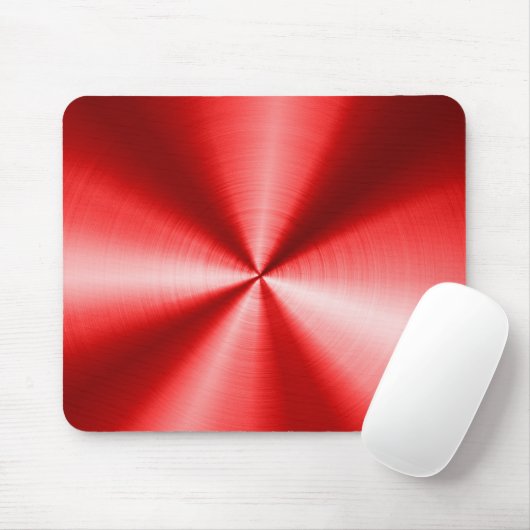 Metallisches rotes, rotes, rostloses Stahlmuster-L Mousepad (Mit Mouse)