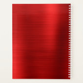Metallisches Rotes Signaturmonogramm Planer (Rückseite)