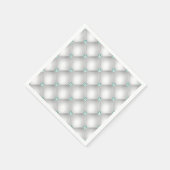 Metallisches Satin White Mint Green Bling Glam Serviette (Ecke)