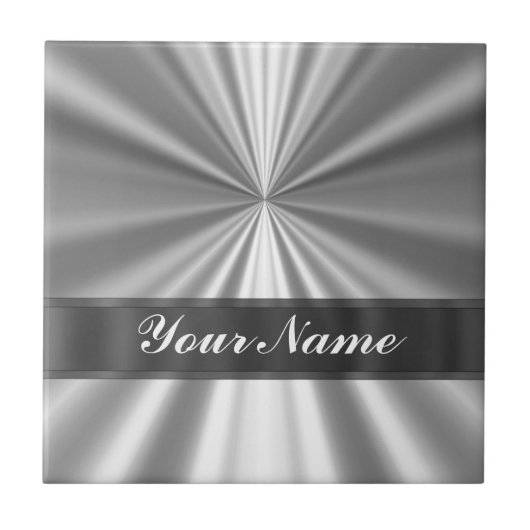 Metallisches schauendes Silber Fliese (Vorderseite)