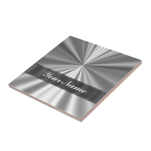 Metallisches schauendes Silber Fliese (Seite)